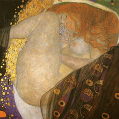 reproductie Danae van Gustav Klimt